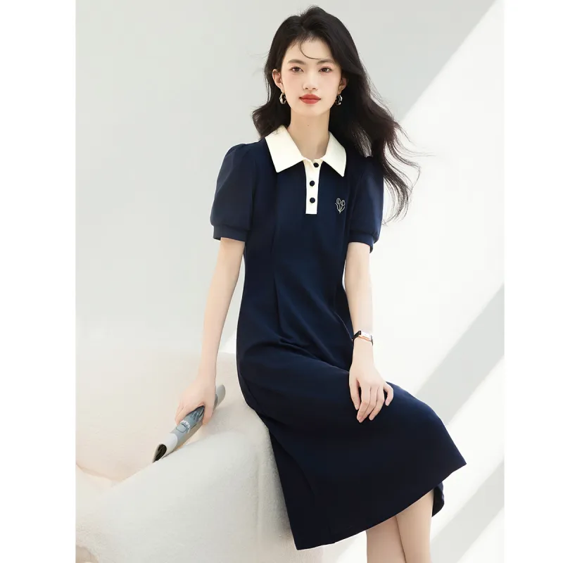 XINFEIYU Short Sleeved Dress Women's-3
