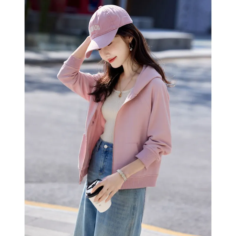 XINFEIYU Sweatshirt Women's Pink-3