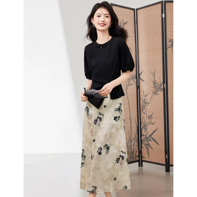 XINFEIYU Two Piece Skirt Sets Women's-5