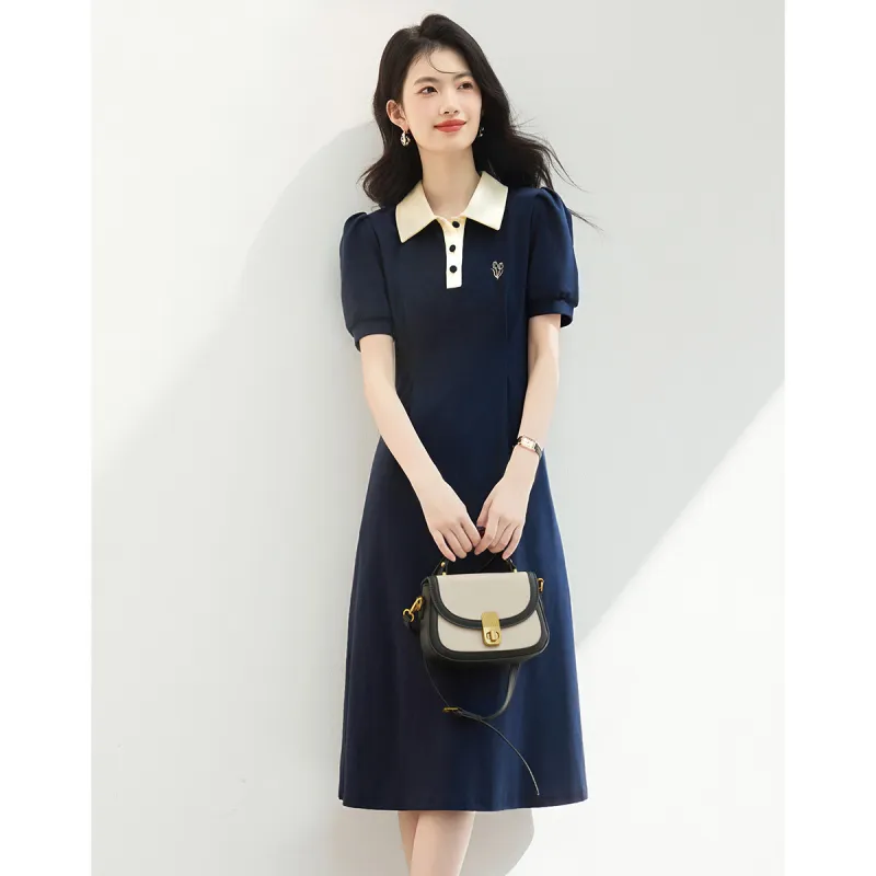 XINFEIYU Short Sleeved Dress Women's-4