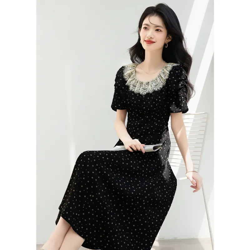 XINFEIYU Short Sleeved Dress Women's-5