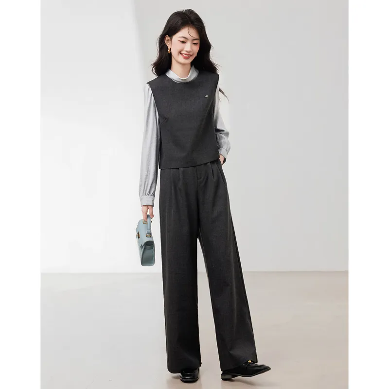 XINFEIYU Casual Suit Women's Gray-2