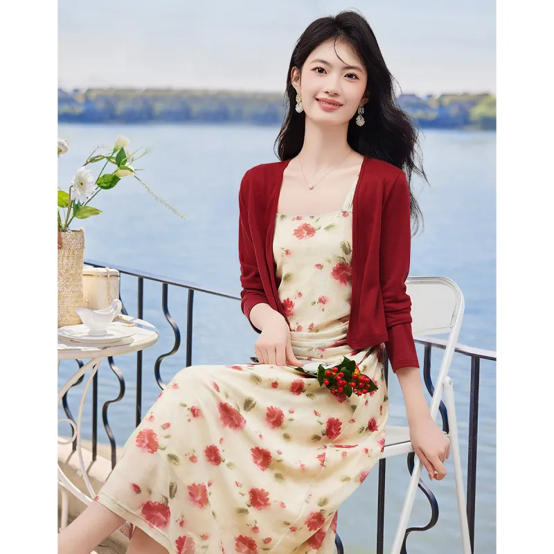 XINFEIYU Two Piece Skirt Sets Women's-1