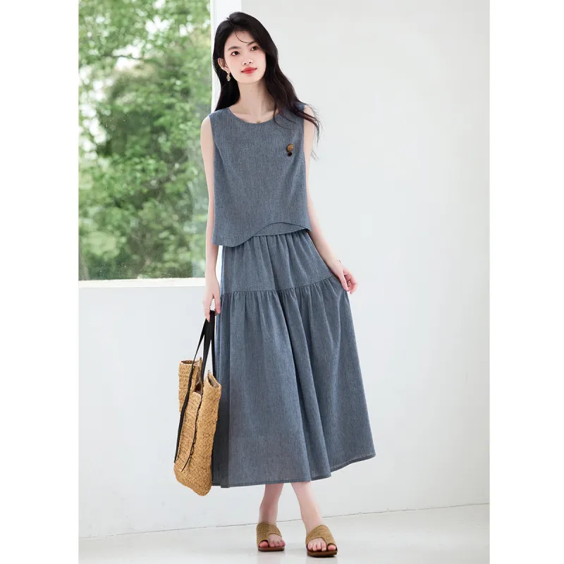 XINFEIYU Two Piece Skirt Sets Women's-2