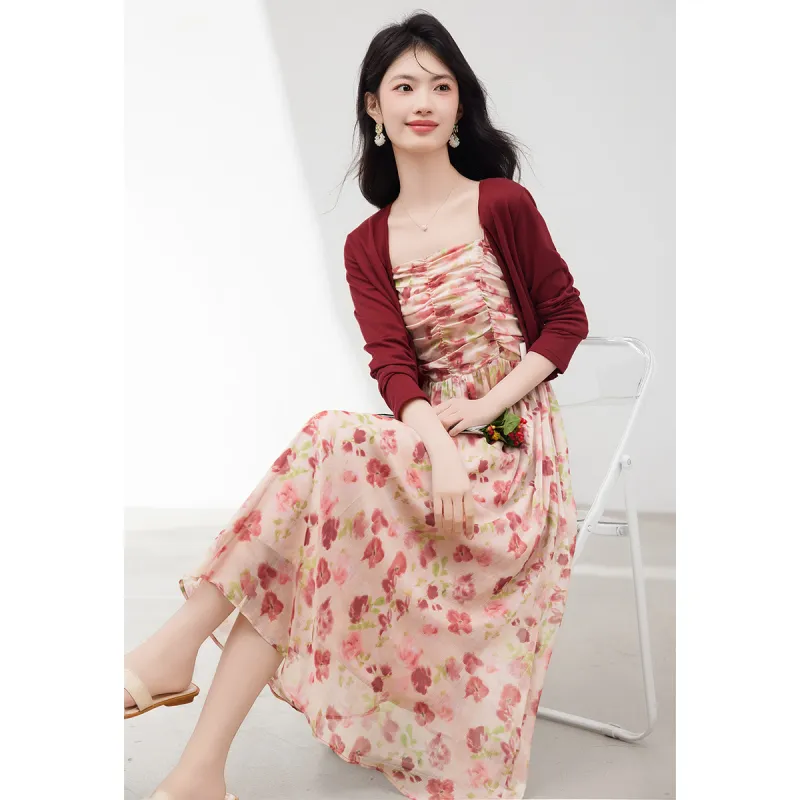 XINFEIYU Two Piece Skirt Sets Women's-1