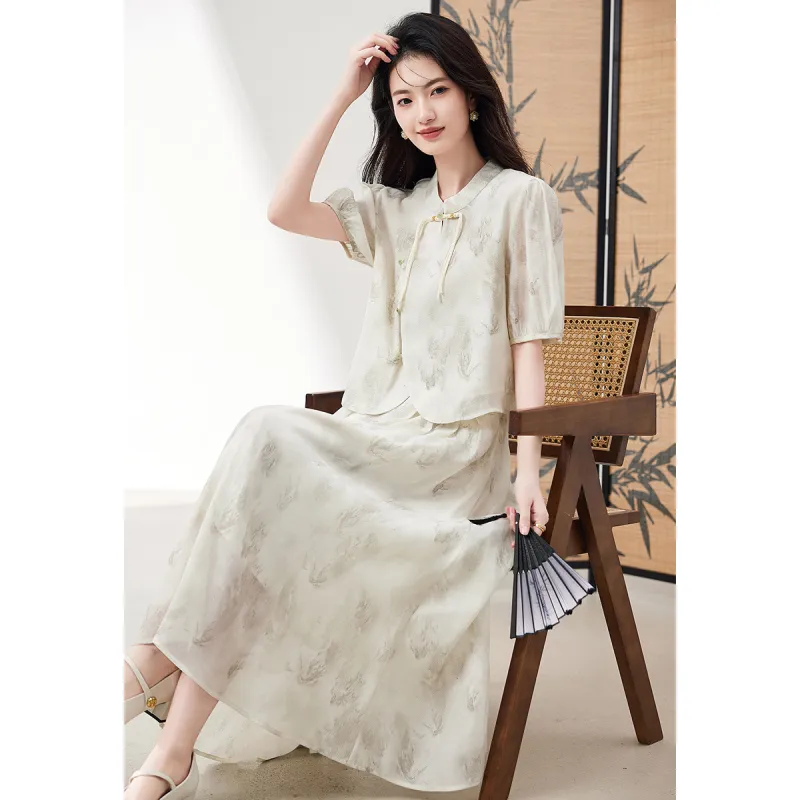 XINFEIYU Two Piece Skirt Sets Women's-1