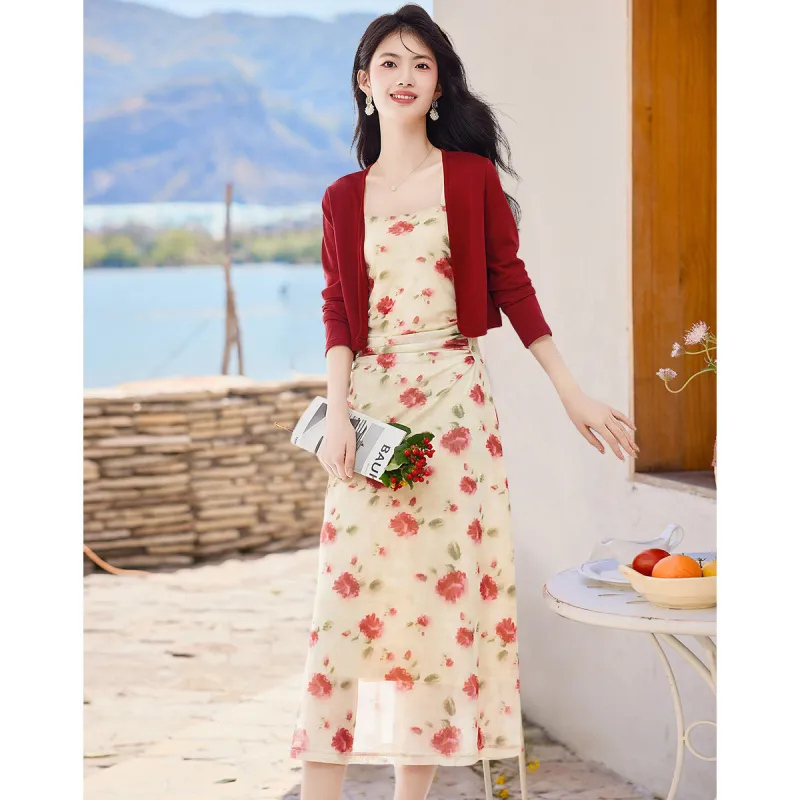XINFEIYU Two Piece Skirt Sets Women's-2