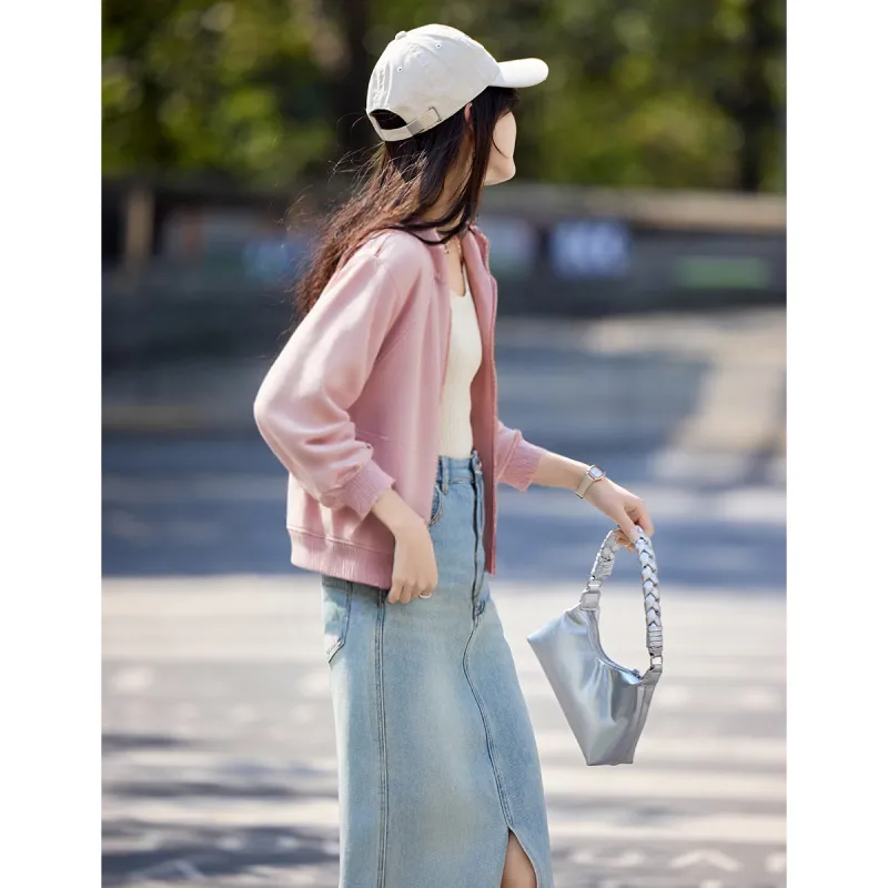 XINFEIYU Sweatshirt Women's Pink-2