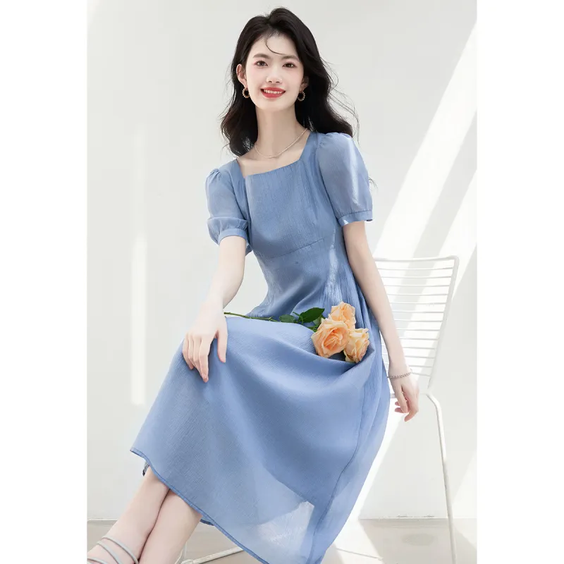 XINFEIYU Short Sleeved Dress Women's-4