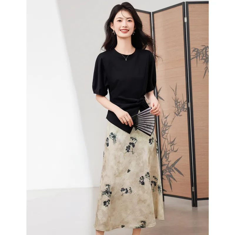 XINFEIYU Two Piece Skirt Sets Women's-3