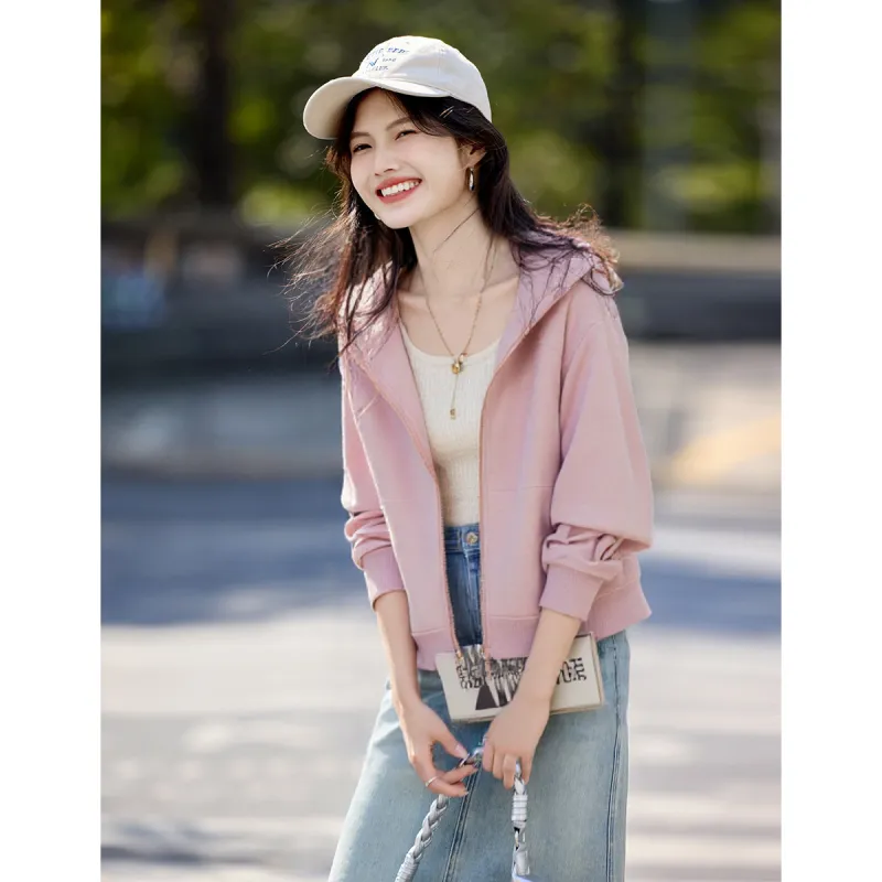 XINFEIYU Sweatshirt Women's Pink-4