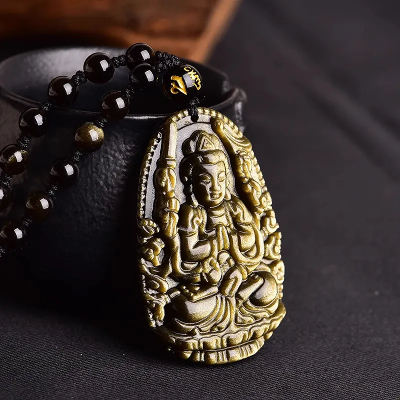 Sima Is Ethereal Obsidian Pendants Unisex-2