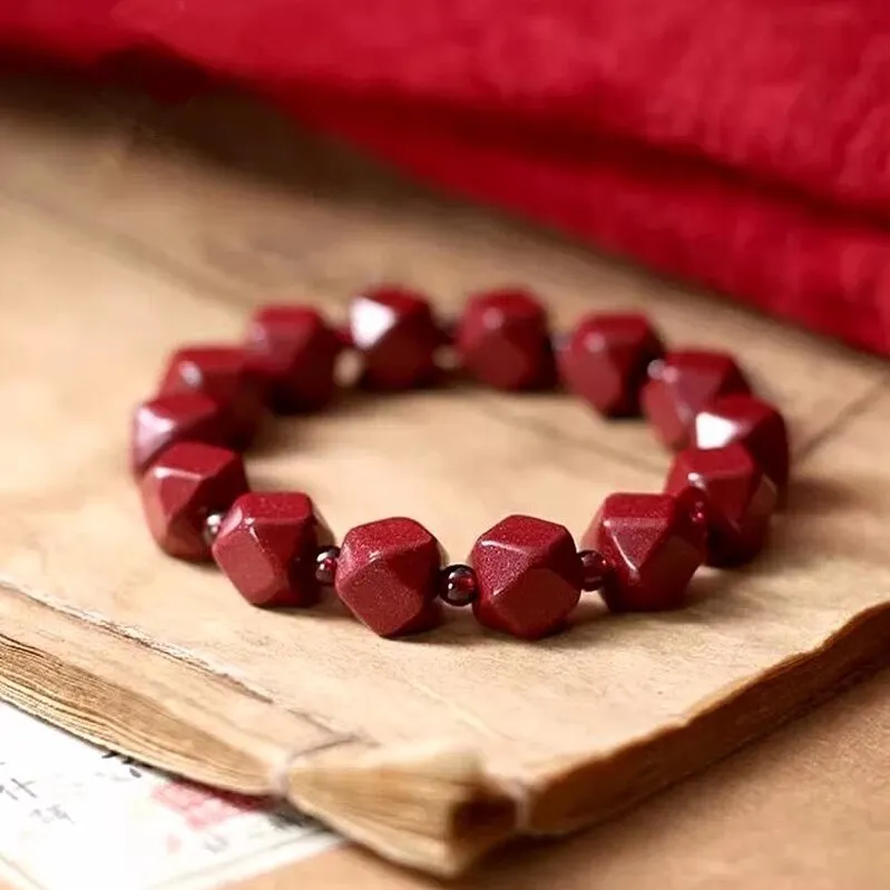 Sima Is Ethereal Reconstructed Cinnabar Bracelets Unisex-1