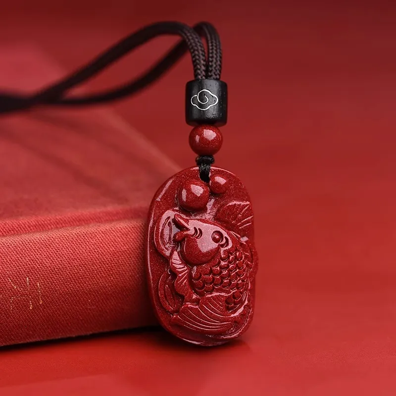 Sima Is Ethereal Cinnabar Pendants Unisex-2