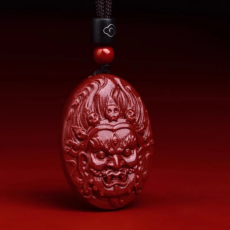 Sima Is Ethereal Reconstructed Cinnabar Pendants Unisex-1