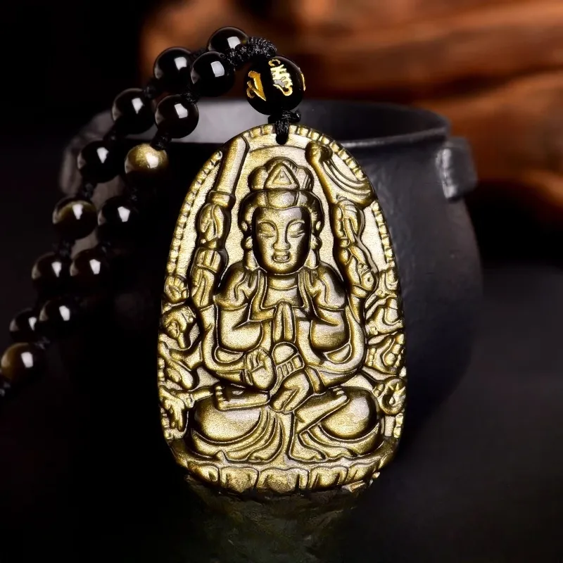 Sima Is Ethereal Obsidian Pendants Unisex-1