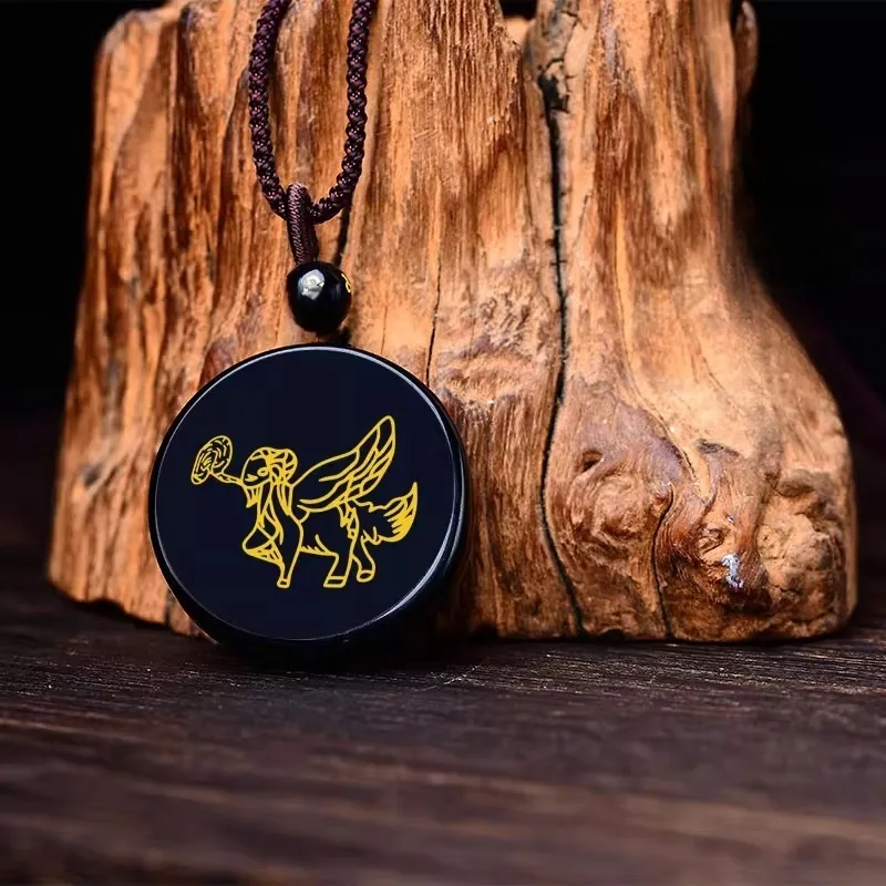 Sima Is Ethereal Obsidian Pendants Unisex-2