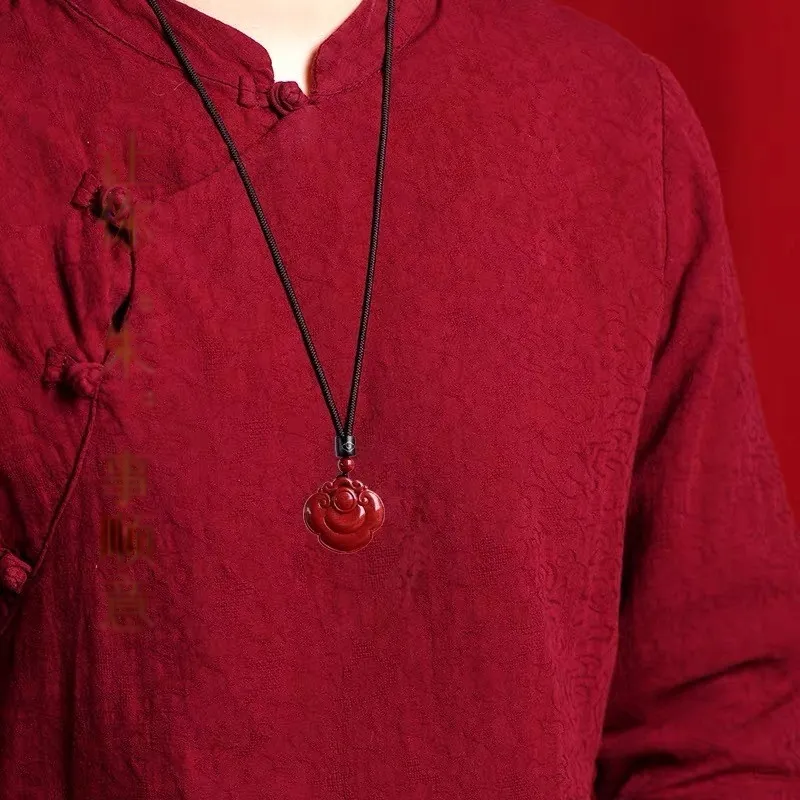 Sima Is Ethereal Cinnabar Pendants Unisex-4