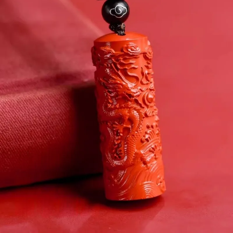 Sima Is Ethereal Cinnabar Jade Pendants Unisex-1