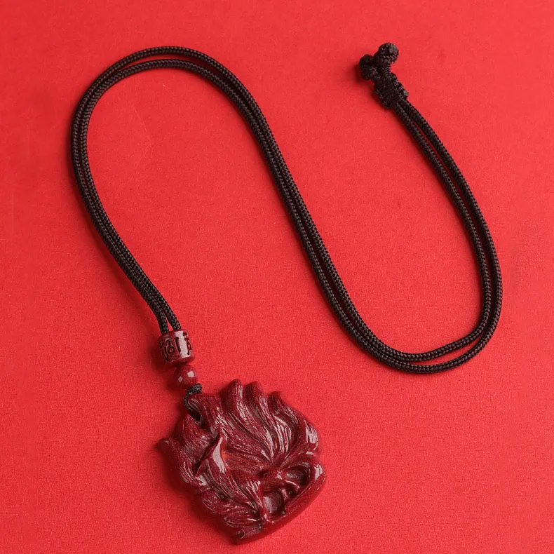 Sima Is Ethereal Reconstructed Cinnabar Pendants Unisex-1