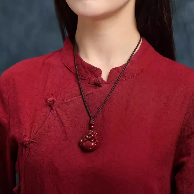 Sima Is Ethereal Reconstructed Cinnabar Necklaces Unisex-4