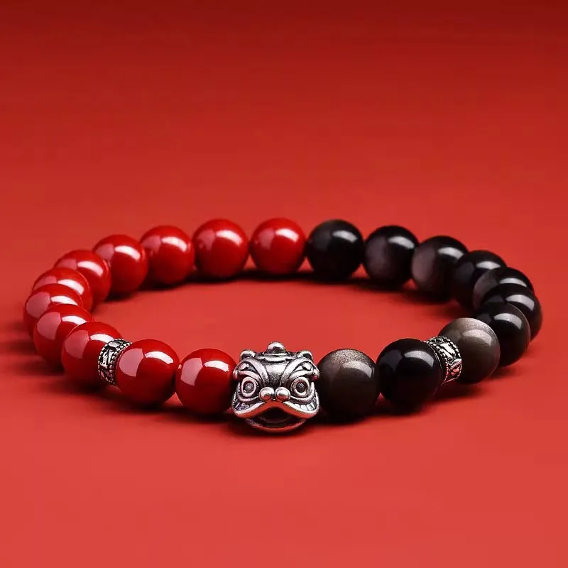 Sima Is Ethereal Reconstructed Cinnabar Bracelets Unisex-3