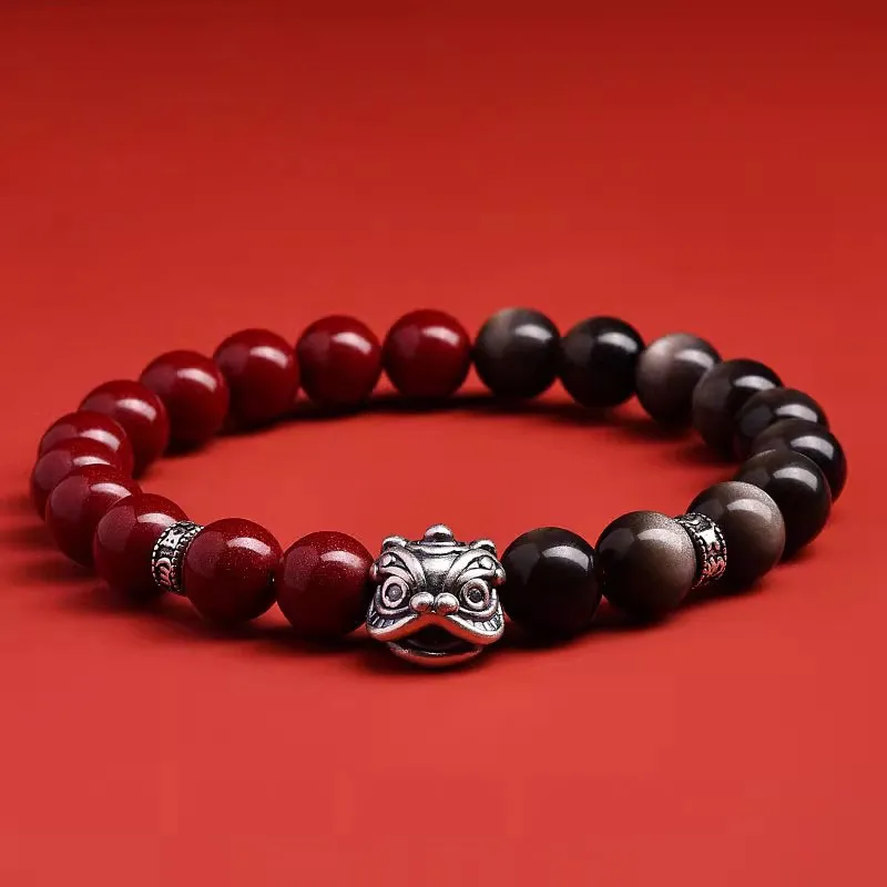 Sima Is Ethereal Reconstructed Cinnabar Bracelets Unisex-1