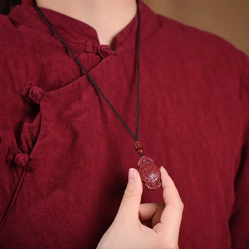 Sima Is Ethereal Cinnabar Pendants Unisex-2