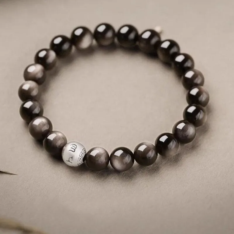 Sima Is Ethereal Obsidian Bracelets Unisex-1