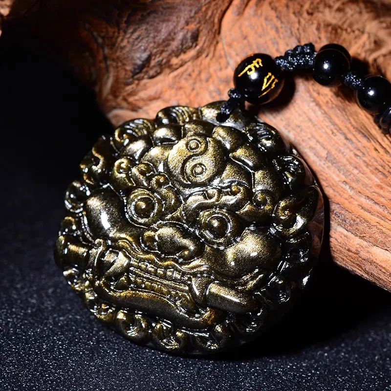 Sima Is Ethereal Obsidian Pendants Unisex-3
