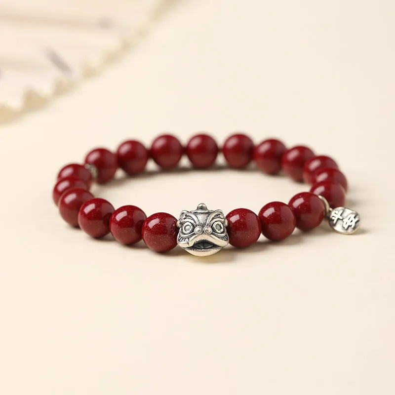 Sima Is Ethereal Reconstructed Cinnabar Bracelets Unisex-1