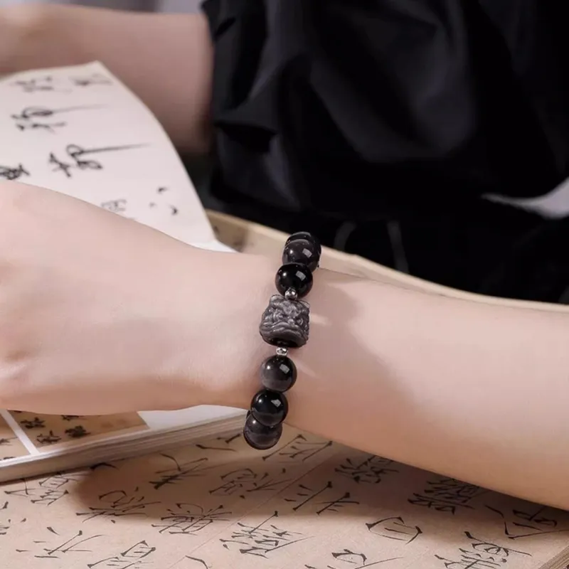 Sima Is Ethereal Obsidian Bracelets Unisex-2