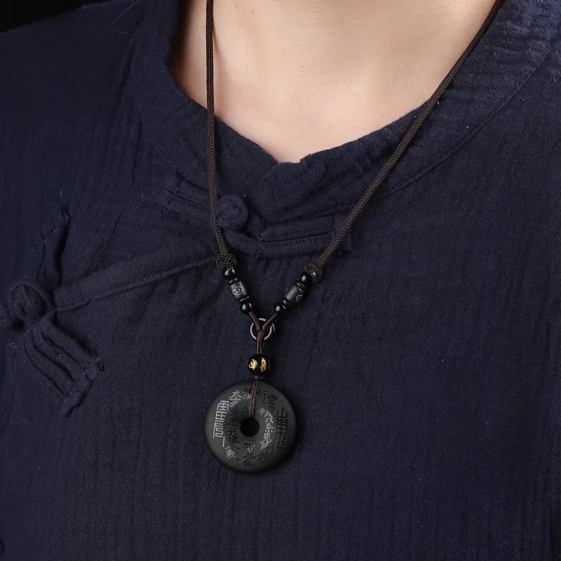 Sima Is Ethereal Obsidian Pendants Unisex-2