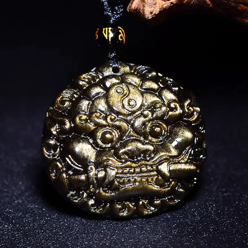 Sima Is Ethereal Obsidian Pendants Unisex-2