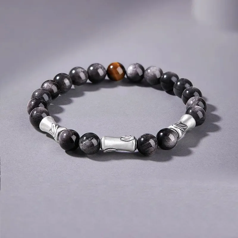 Sima Is Ethereal Obsidian Bracelets Unisex-1