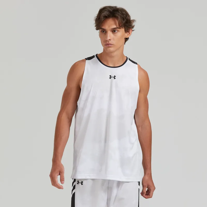 Under Armour Basketball Jersey Unisex White-3