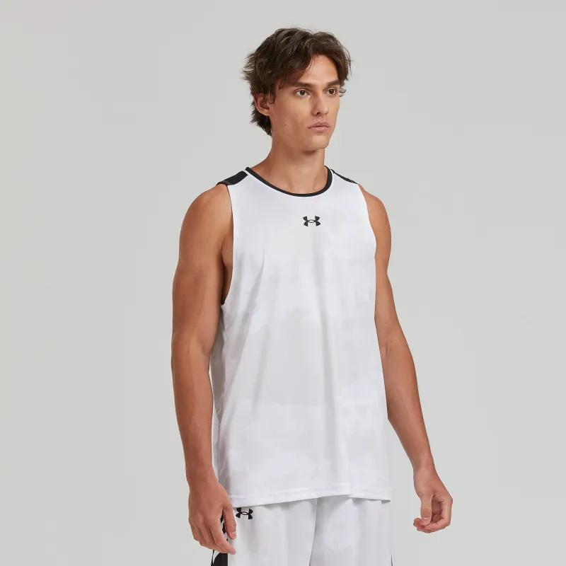 Under Armour Basketball Jersey Unisex White-4