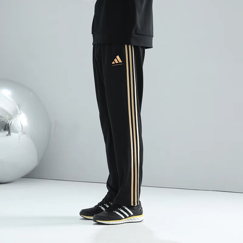 Adidas TAEKWONDO Casual Pants Unisex Black Gold-1