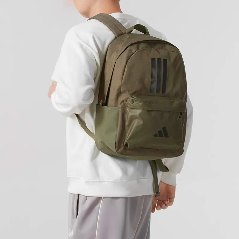 Adidas Recycled Polyester Backpack Unisex Strata Olive Green-6