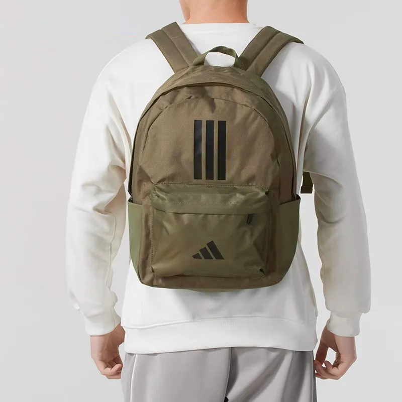 Adidas Recycled Polyester Backpack Unisex Strata Olive Green-5