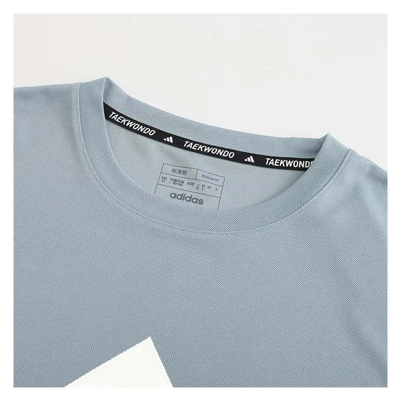 Adidas T-Shirts Men Mint Blue-2
