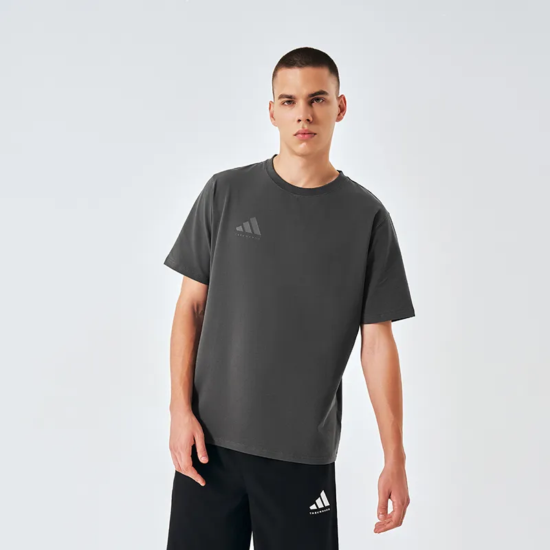 Adidas T Shirts Unisex Gray-4