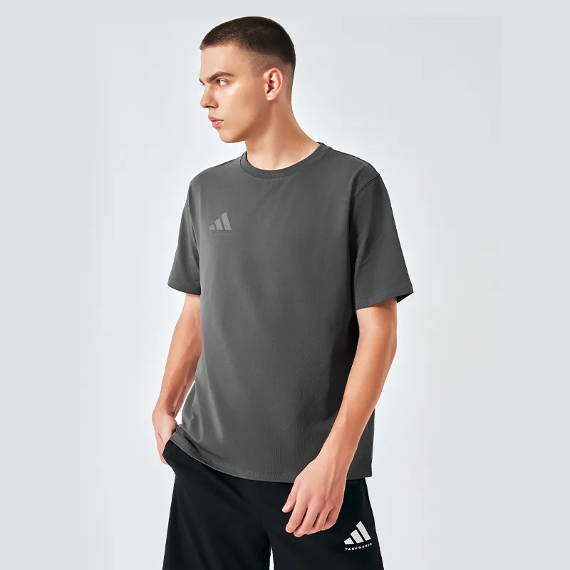 Adidas T Shirts Unisex Gray-5