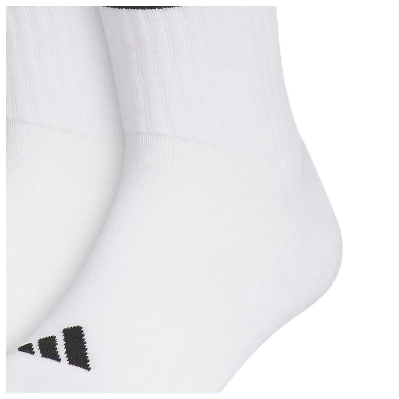 Adidas Mid Calf Socks Unisex White 6 Pack-4
