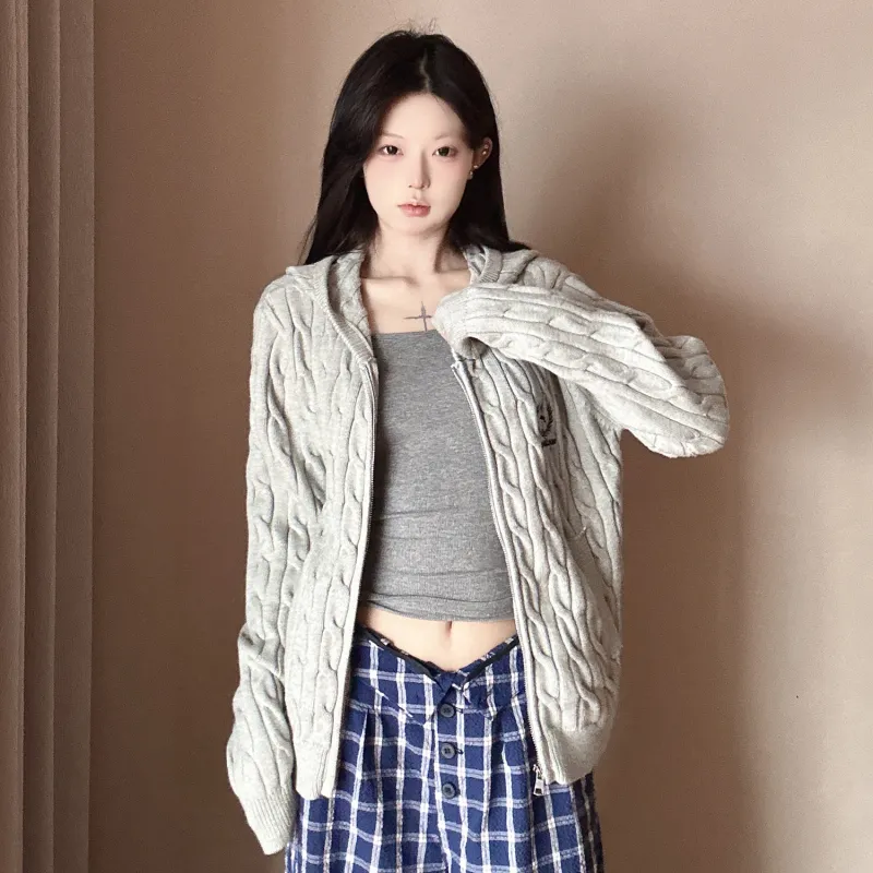 LKOD Knitwear Women's Gray-5