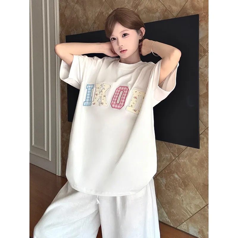 LKOD T Shirts Women's White-5