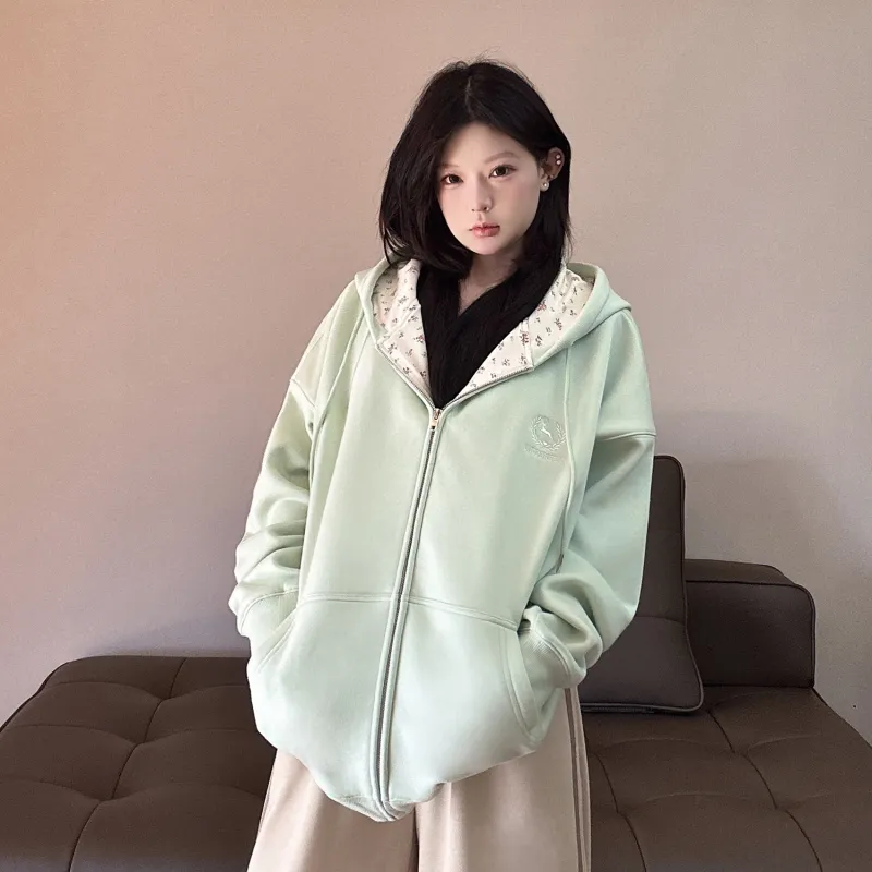LKOD Sweatshirts Women's Green-5