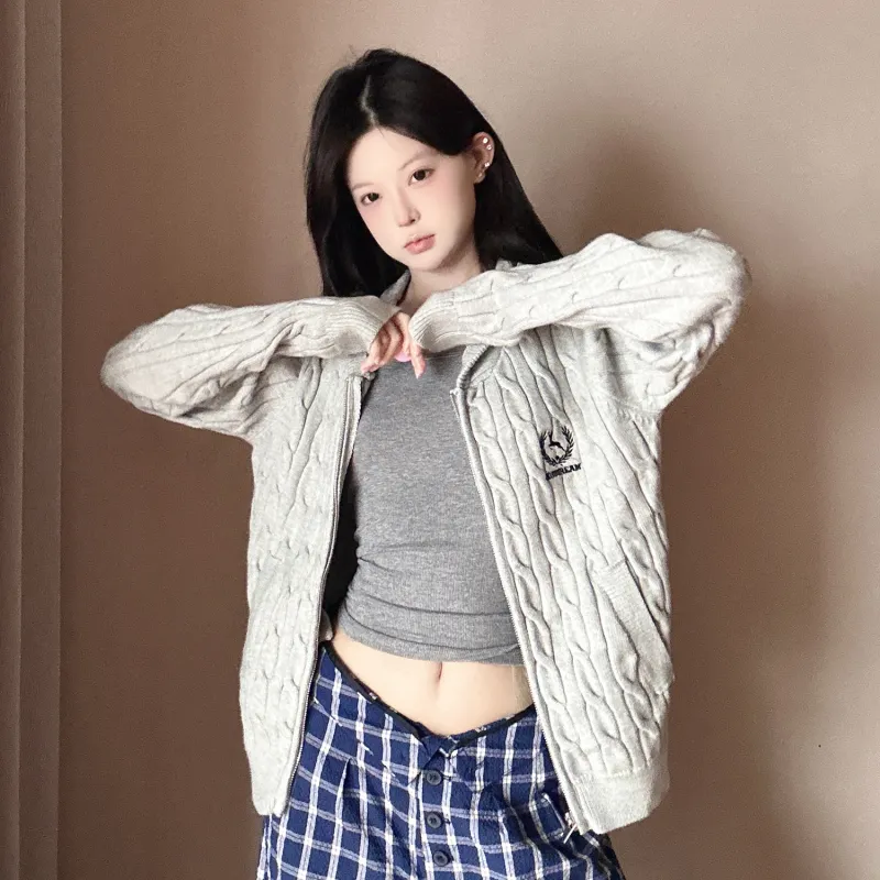 LKOD Knitwear Women's Gray-2