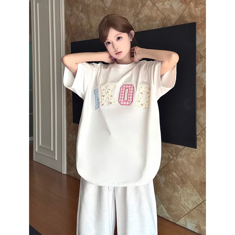 LKOD T Shirts Women's White-6