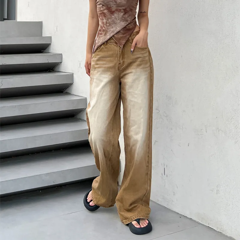 LKOD Jeans Women's Brown-3